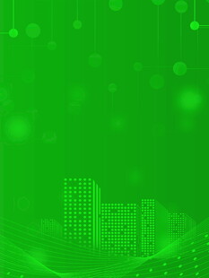 绿色科技风城市背景图