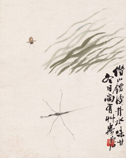 齐白石水墨蜻蜓图