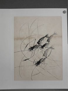 齐白石抽象水墨线条艺术画作