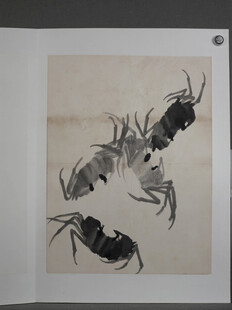 齐白石水墨螃蟹图