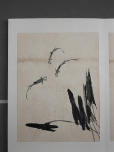 齐白石水墨飞鸟写意画