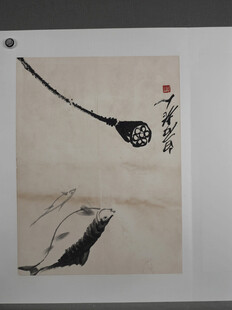 齐白石水墨飞鸟写意画