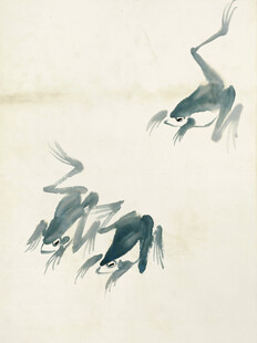 齐白石水墨青蛙图