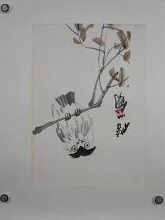 齐白石水墨花卉图