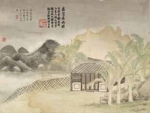 齐白石水墨山水间的雅致亭阁