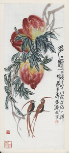 齐白石国画花卉图