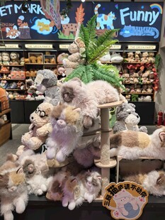 可爱玩偶陈列于商店