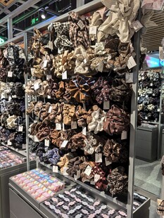 琳琅满目的饰品陈列架