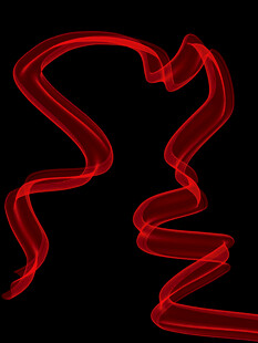 红色飘带图案 灵动优美