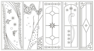 移门图案 线条背景 装饰线条