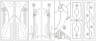 移门图案 线条背景 装饰线条