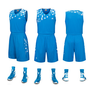 蓝色篮球运动套装展示