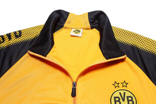 黄色运动拉链外套细节展示