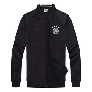 黑色德国队足球运动夹克