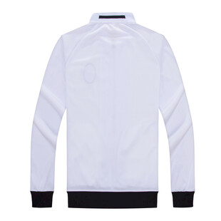 白色长袖外套背面展示