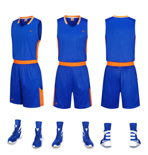 蓝色篮球运动套装展示