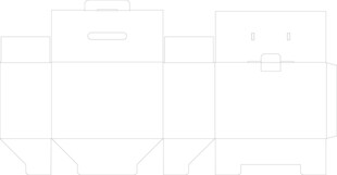 简约包装盒展开设计图