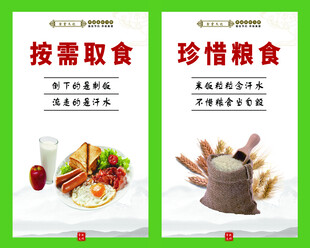 按需取食珍惜粮食食堂文化