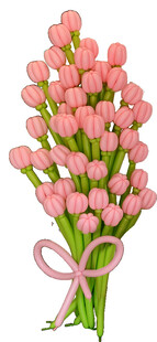 粉色气球花效果图PNG免扣图