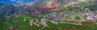 山间壮美村落景观