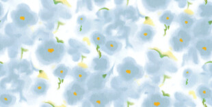 蓝白花卉图案背景