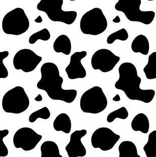 黑白奶牛花纹图案