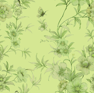 清新绿植花卉背景图案