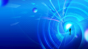 蓝色炫光科技感动态画面