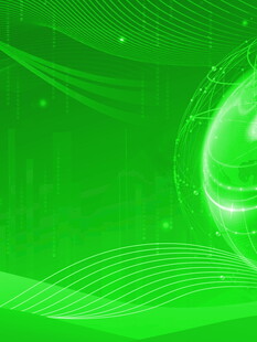 绿色科技风抽象背景图