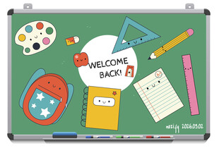 白板背景 学习元素图案