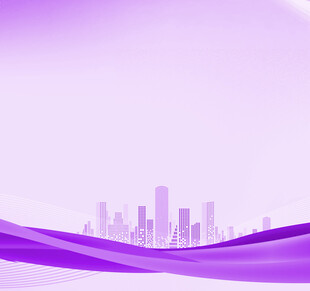 紫色城市天际线背景图