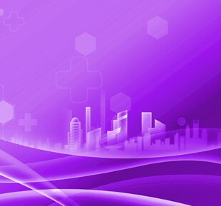 紫色城市线条背景图