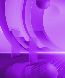 紫色科幻风3D场景画面