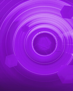 紫色动感环形科技背景图