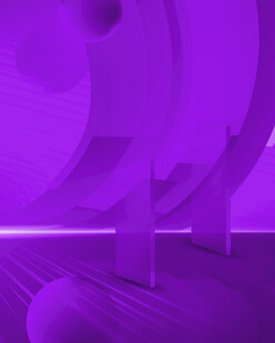 紫色科幻风室内场景