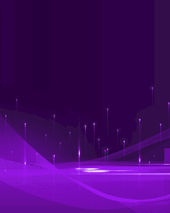 紫色科技风抽象光影背景