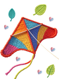 彩色钩编风筝清新小物