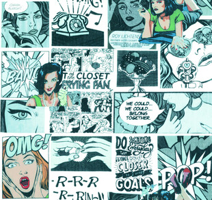 复古风漫画拼贴艺术画面