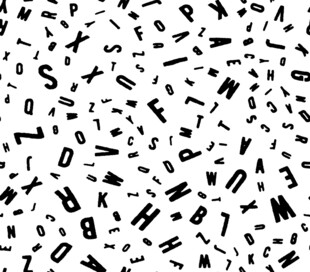 字母数字随机排列背景图