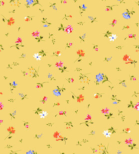 小碎花黄色花卉背景图案
