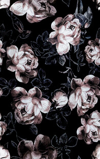 复古风花卉图案布料