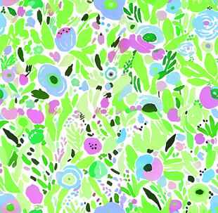 多彩花卉图案背景