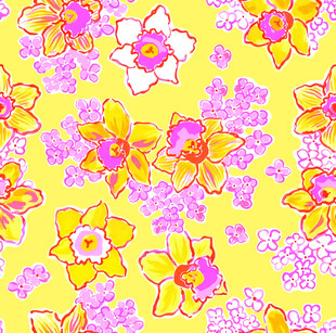 缤纷花卉图 活力满满