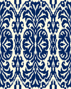 蓝白花纹几何图案