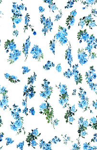 蓝白花卉图案背景