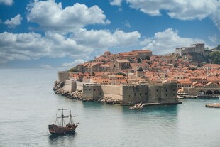 杜布罗夫尼克海滨美丽风光