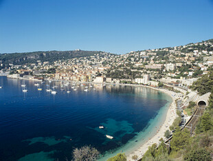 美丽海滨风光俯瞰景色