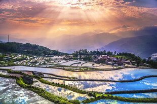 田园水乡美景