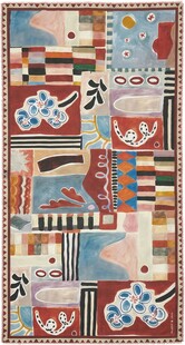 多彩几何图案拼接艺术画