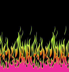彩色火焰图案背景